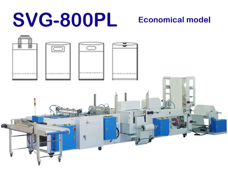 Multifunktsionaalne külgsulguri ostukottimasin - SVG-800PL