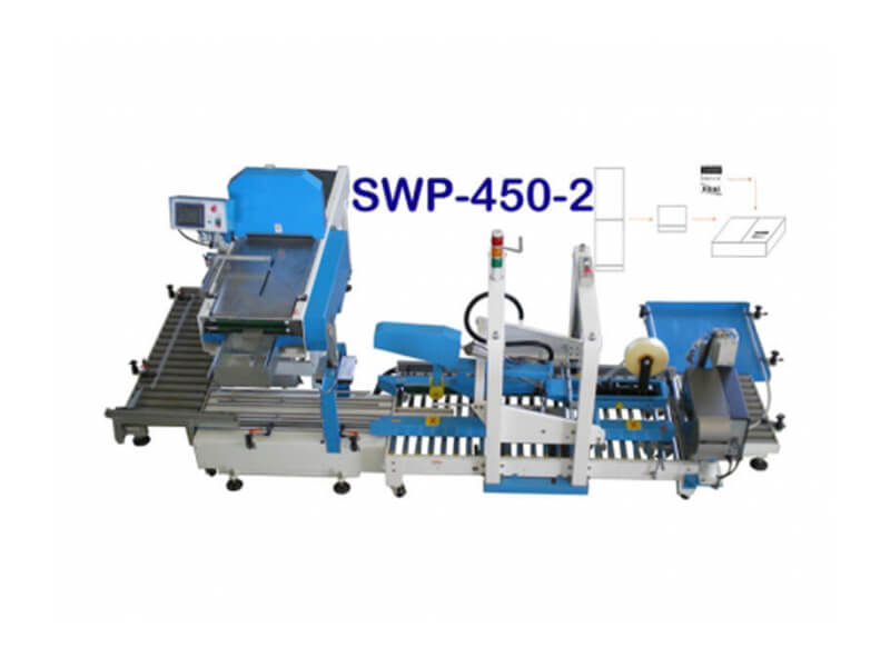 الطي التلقائي والتسمية في خط تعبئة الصندوق - SWP-450-2