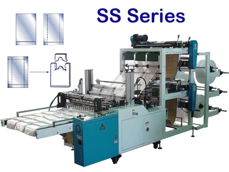Mitmerealise põhja tihenduskottide masin - SS Series