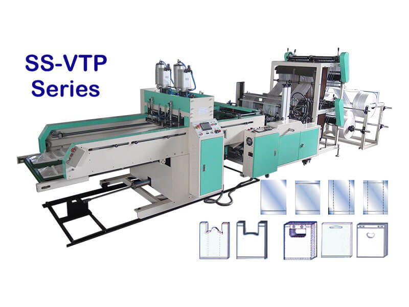 Mitmerealine külmlõigatud T-särgikottide masin - SS-VTP Series