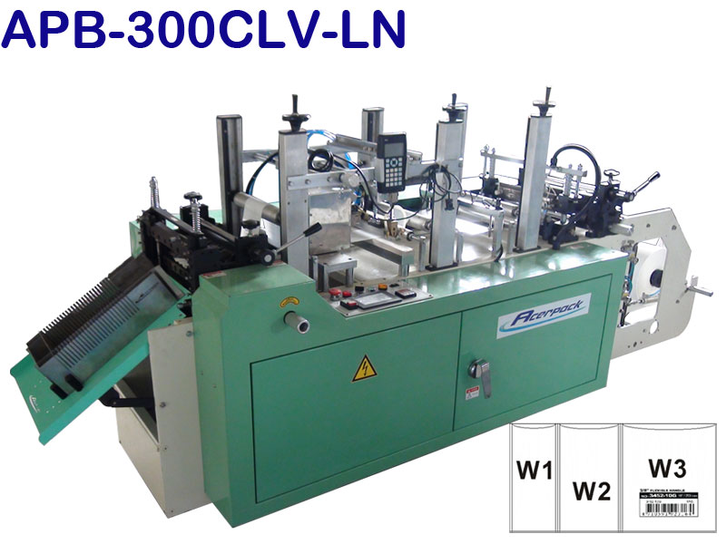 Eripituinen syöttöpussikone tulostimella - APB-300CLV-LN
