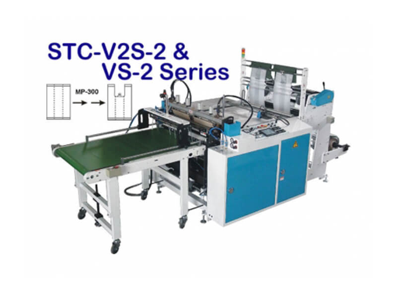 Félautomata pólótáska gép szállítószalaggal - STC-V2S-2 & STC-VS-2 Series