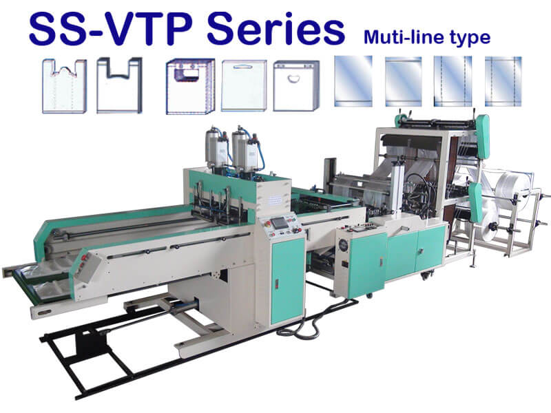 Multi line Cold Cut T Shirt Bag Machine - SS-VTP Series